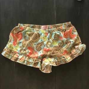 Mud Pie pajama boxer shorts for women